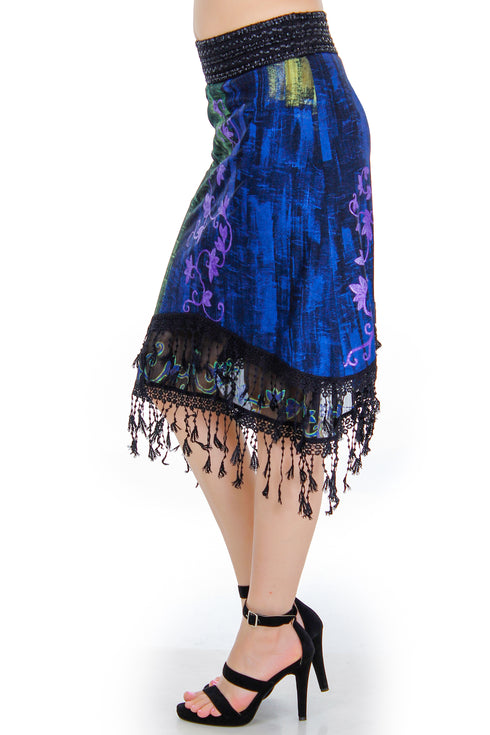 Fusta jerse pictata  Liza Panait Liza Panait Online Boutique